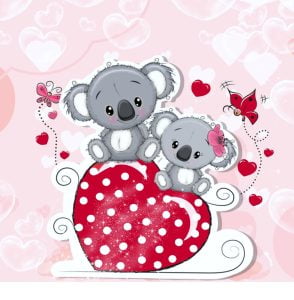 Conjunto Corazón Rojo