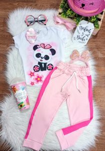 Conjunto Bella Rosado Osa Panda