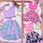 Conjunto Sirena Rosada