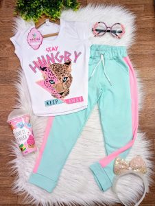 Conjunto Bella Verde Tigre Imperfecto Talla 8