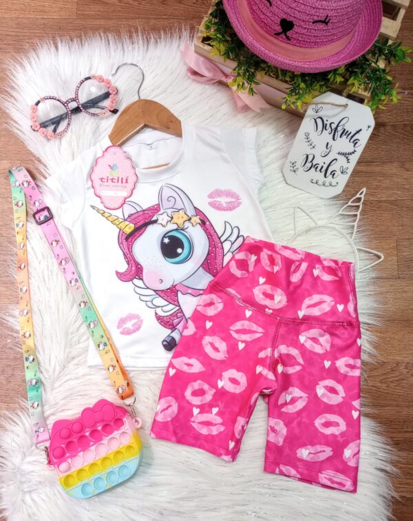 Conjunto Alegría Fucsia Unicornio