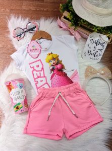 Conjunto Ilusión Rosado Peach Últimas Disponibles Talla 4