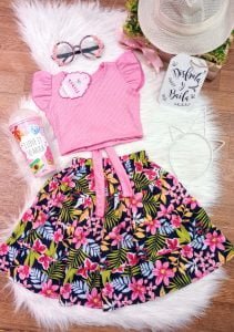 Conjunto Sirena Rosado y Verde