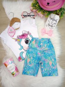 Conjunto Alegría Azul Unicornio