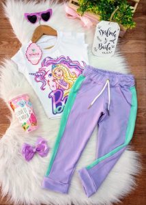 Conjunto Bella Lila Barbie Imperfecto Talla 4