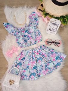 Conjunto Playa Azul y Rosado