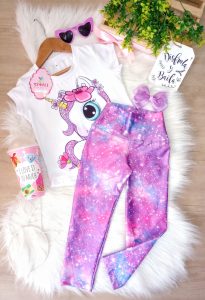 Conjunto Colibrí Lila Unicornio