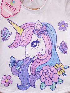 Conjunto Ilusión Lila Unicornio