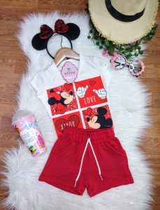 Conjunto Ilusión Rojo Minnie