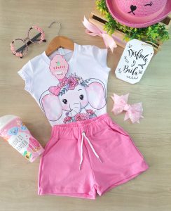 Conjunto Ilusión Rosado Elefante