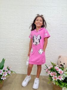 Vestido Minnie Rosado