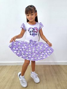 Vestido Princesa Lila Pandas Última talla 14-16