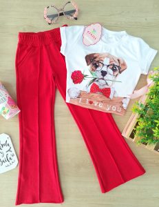 Conjunto Melina Rojo Perrito