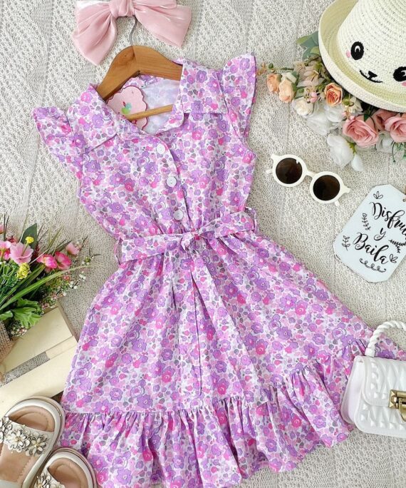 Vestido Primavera Lila Talla 4