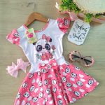 Vestido Princesa Salmón Osa Panda