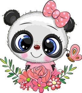 Vestido Princesa Salmón Osa Panda