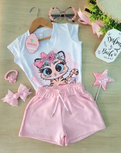 Conjunto Ilusión Palo Rosa Tigre Bebé