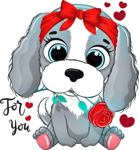 Conjunto Ilusión Rojo Perrito