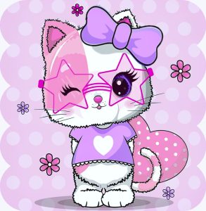 Conjunto Ilusión Lila Gatita