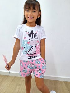 Conjunto Perla Rosado Cebra