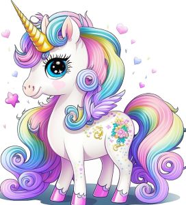 Conjunto Celeste Lila Unicornio Últimas Talla 4