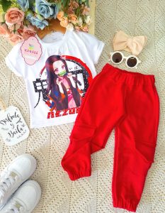Conjunto Mariposa Rojo Nezuko