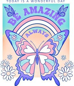 Set Mariposa Lila Boho Imperfecto I34 Talla 10