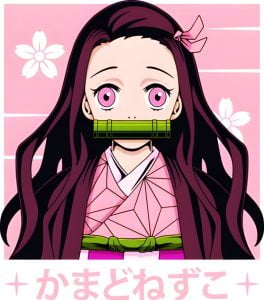 Conjunto Mariposa Rosado Nezuko