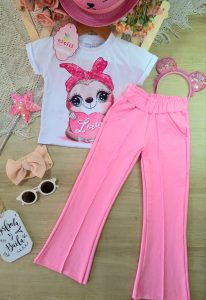 Conjunto Melina Rosado Osita Perezosa