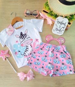 Conjunto Perla Rosado Cebra