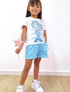 Conjunto Perla Azul Sirena