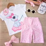 Conjunto Alegría Rosa Mini Print Conejita