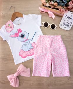 Conjunto Alegría Rosa Mini Print Conejita
