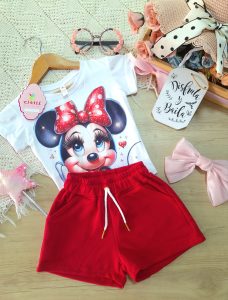 Conjunto Ilusión Rojo Minnie