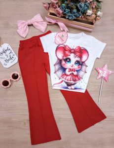 Conjunto Melina Rojo Ratona