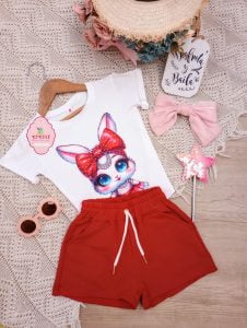 Conjunto Ilusión Rojo Conejita Coquette Últimos Talla 4