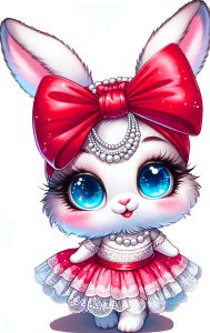 Conjunto Ilusión Rojo Conejita Coquette Últimos Talla 4