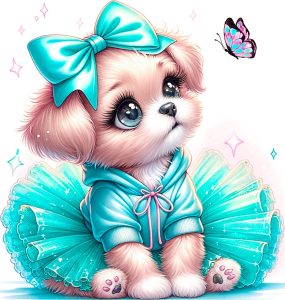 Conjunto Ilusión Verde Menta Perrito Últimos Talla 4 Y 14