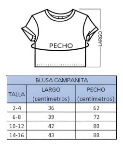 Blusa Campanita Roja Conejita