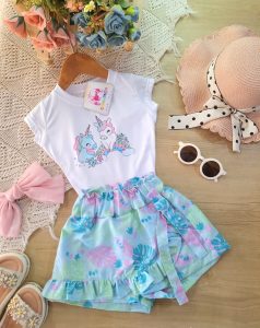 Conjunto Esmeralda Unicornios Enamorados