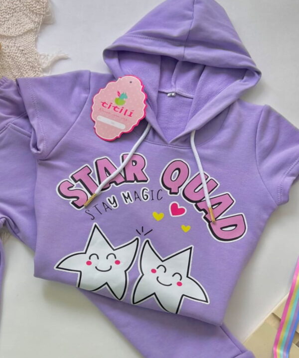 Conjunto Girasol Lila Estrellitas - Image 3