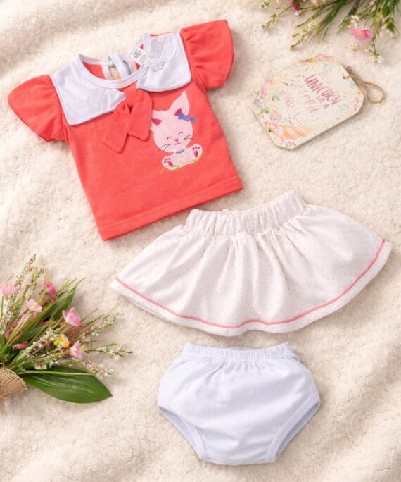 Ajuar Bebé Falda 3 piezas Promo