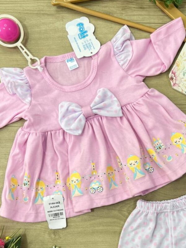 Ajuar Princesas Bebé 4 piezas - Image 2