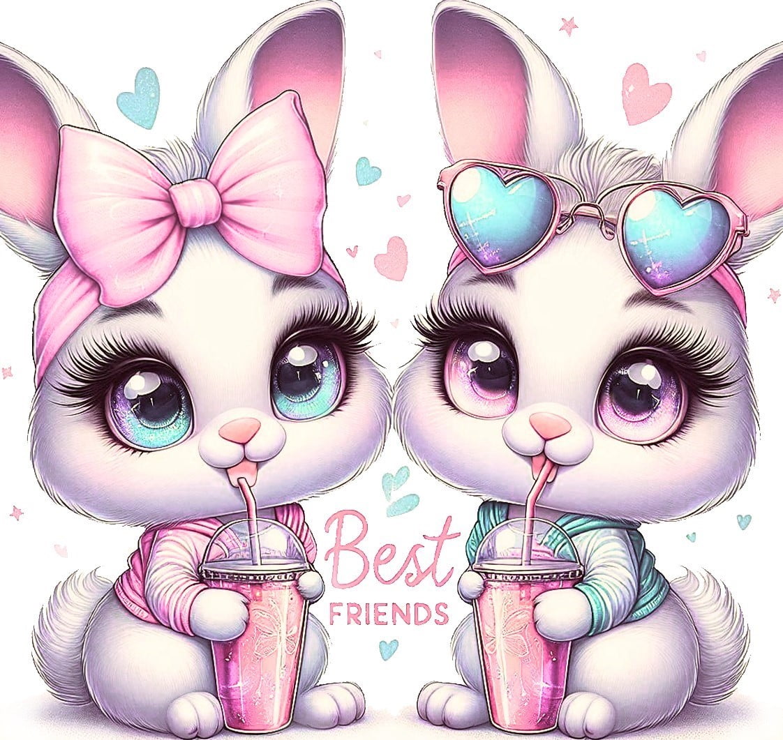 Set Celeste Rosa Conejitas - Image 2