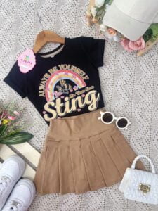 Conjunto Luna Camel Arcoíris