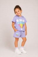 Conjunto Caperucita Lila Talla 4 Y 14