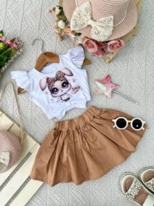 Set Celeste Camel Conejita