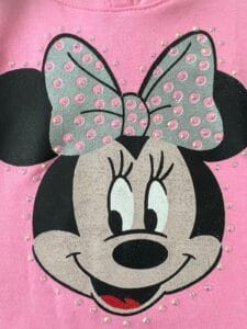 Vestido Minnie Rosa Neón Imperfecto Talla 4