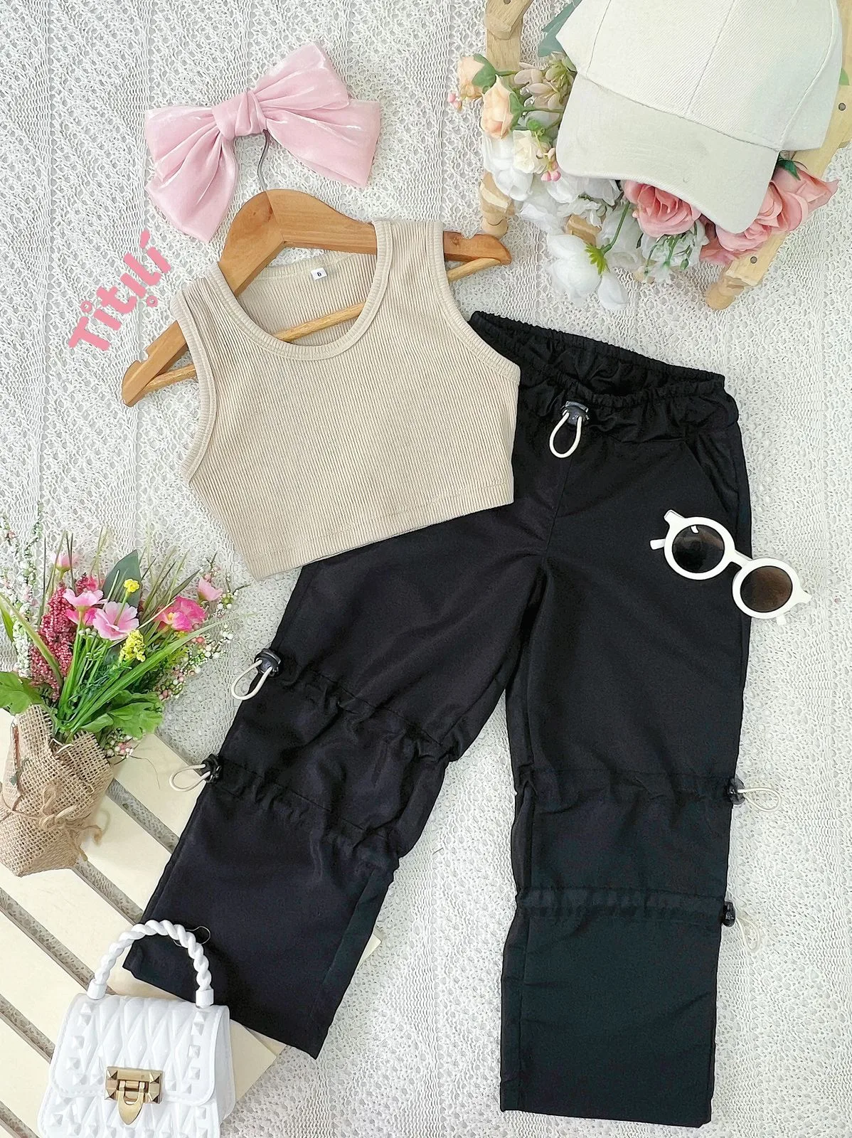 Set Milán Negro/Camel