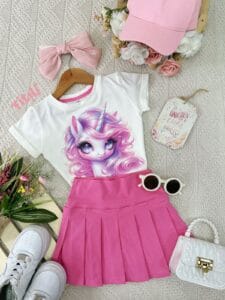 Set Luna Rosado Unicornio
